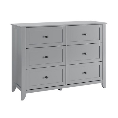 6-Drawer Dresser Storage Cabinet for Bedroom, Modern Wood Organizer TV Stand Console for Living Room, Entryway & Hallway