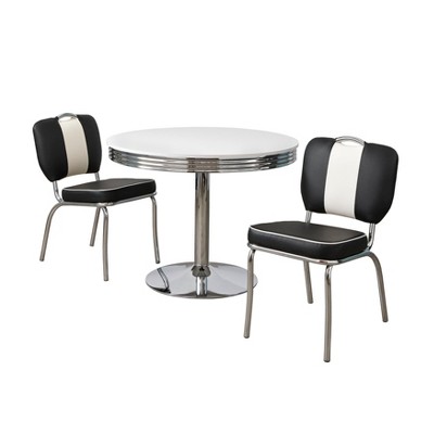 Buylateral 3pc 2 Seats Raleigh Retro Dining Set