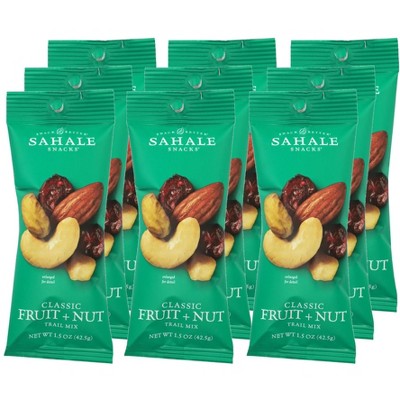 Sahale Snacks Classic Fruit & Nut Trail Mix - Case of 9/1.5 oz