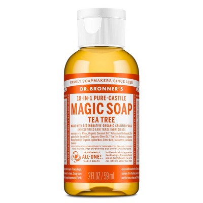 Dr. Bronner's Magic Pure Castile Liquid Soap Hand & Bodywash - Tea Tree - 2 fl oz