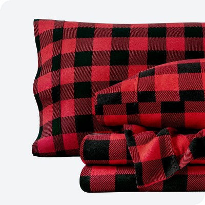 100% Cotton Flannel Printed Pattern Sheet Set by Bare Home