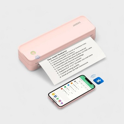 JADENS Portable Bluetooth Thermal Printer for letter-sized paper documents, PD-A4