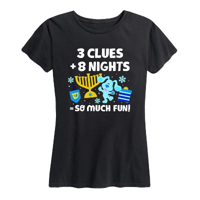 Women's - Blue's Clues & You! - A Blue Christmas Short Sleeve Graphic T-Shirt