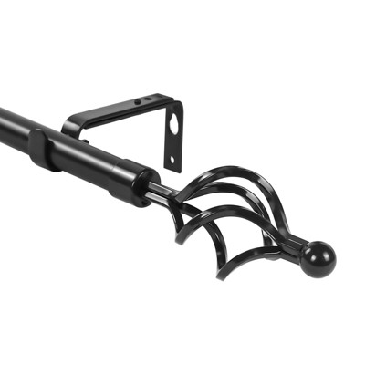 Urbanest 1-inch Diameter Birdcage Adjustable Single Drapery Curtain Rod