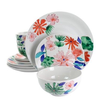 Gibson 12 Piece Ceramic Dinnerware Set