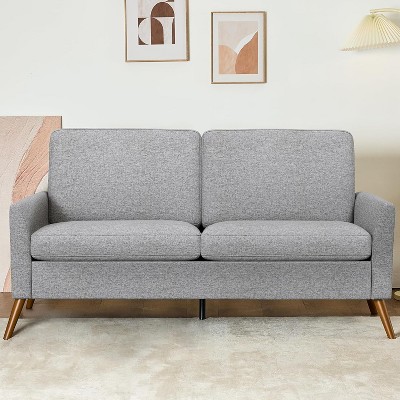 Dyonery 68 "sofa, comfortable living room sofa, medieval modern love seat sofa, tool-free assembly small sofa, bedroom and office