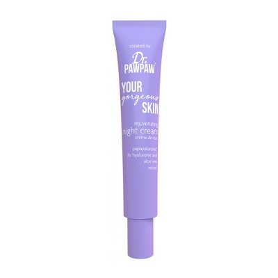 Dr. PawPaw Your Gorgeous Skin Rejuvenating Night Cream - Face Moisturizer with Hyaluronic Acid - 1.52 oz