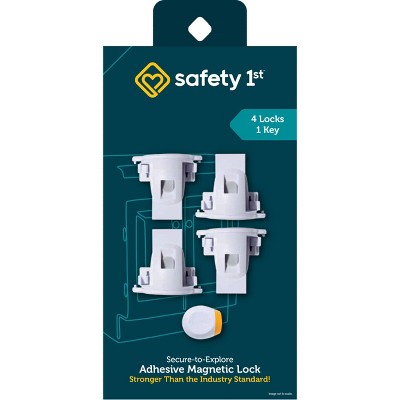 Safety 1st Secure-to-Explore Adhesive Magnetic Locks - White