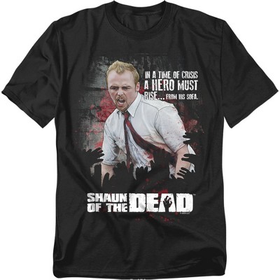 Shaun Of The Dead Hero Must Rise Adult T-Shirt