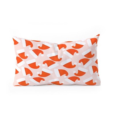 Showmemars Santa Hat pattern Oblong Throw Pillow - Society6