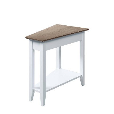 Breighton Home Harper Triangle End Table with Shelf