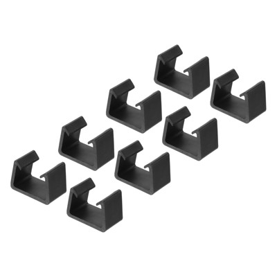 Unique Bargains Sofa Rattan Furniture Clamps Fixed Connection Chair Fasteners Clips Black