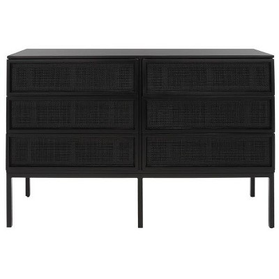 Zadie 6 Drawer Rattan Dresser - DRS5003 - Safavieh
