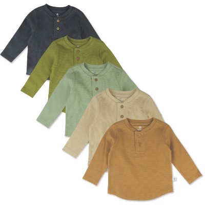 Honest Baby 5-Pack Waffle Henley