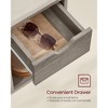 Storage Bench with Cushion, Drawer, and Open Compartments， Organize Shoes and Essentials with Ease - 4 of 4