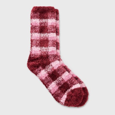 Women's Plaid Cozy Crew Socks - Auden™ 4-10