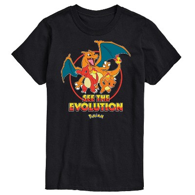 Men's - Pokémon - Charmander See The Evolution Short Sleeve Graphic T-Shirt