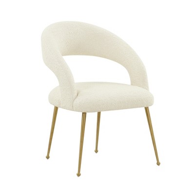 Rocco Performance Boucle Dining Chair Cream