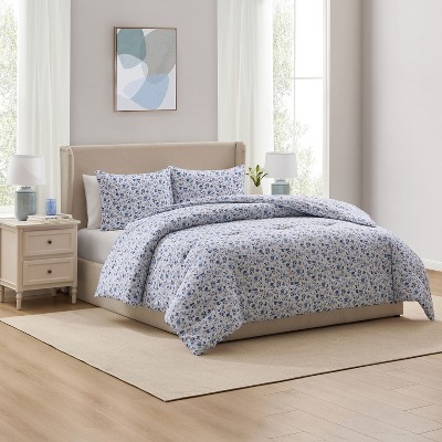 Nestl Modern Comforter, 3pc Floral Comforter Set, Floral Bedding Set