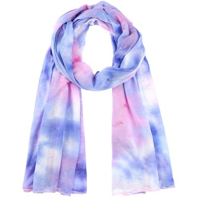 INSPIRE CHIC Women's Tie-Dye Modal Stretch Jersey Soft Hijab Head Scarves for Muslim 1Pc