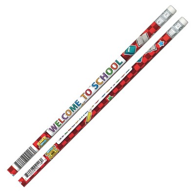Moon Products Pencils, Welcome to School!, 12 Per Pack, 12 Packs