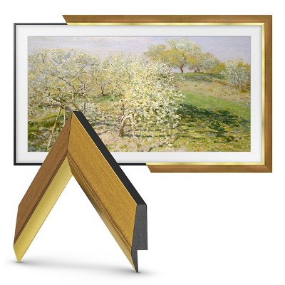 Deco TV Frames 65" Slim Frame for Samsung The Frame TV 2021-2025 (Modern Tuxedo Black)