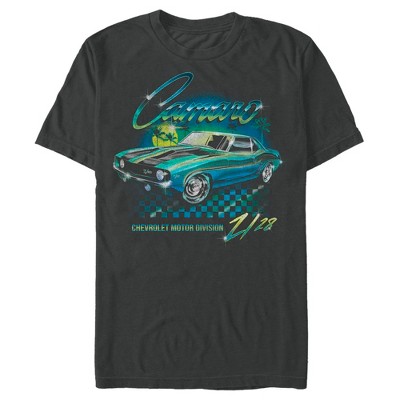 Men's General Motors Retro Blue Camaro Z28 T-Shirt