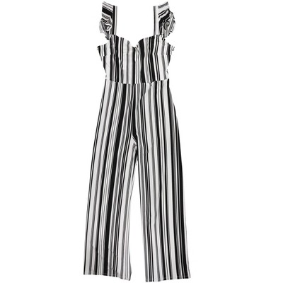 bar III Womens Tie-Back Jumpsuit