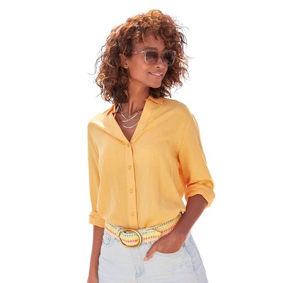 Women's Button Down Blouse Shirt - LASCANA