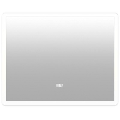Golden State Art LED 32"x24", 36"x28", 40"x32" Lighted Wall Mounted Anti-Fog Function Rectangle Mirror