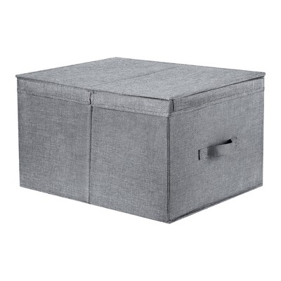REGALWOVEN Fabric Collapsible Spacious Versatile Storage Bin with Lid and Handle