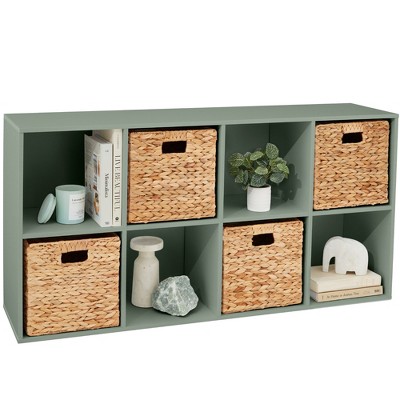 Best Choice Products 8-Cube Bookshelf, 11in Display Storage System, Organizer w/ Removable Back Panels