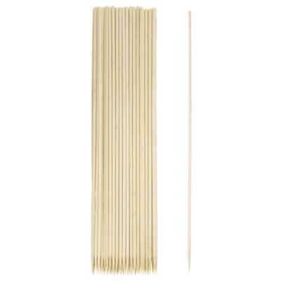 Unique Bargains Natural Bamboo Barbecue Skewers Sticks Cocktail Picks 200 Pcs