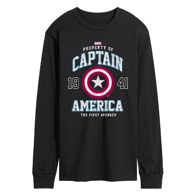 Men's - Marvel - Captain America The First Avenger Long Sleeve Graphic T-Shirt