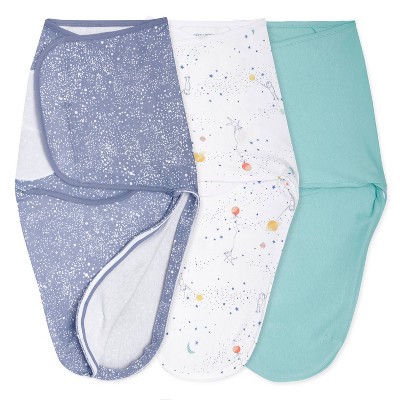 aden + anais Essentials Easy Swaddle Wrap - Zipper - 0-3 Months - 3pk