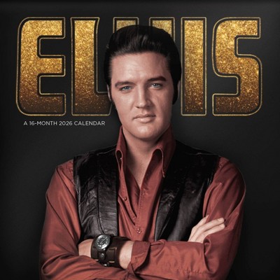 Trends International 2026 Elvis Presley 12"x12" Wall Calendar