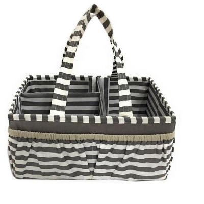 Bacati - Pin Stripes Gray Storage Caddy