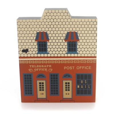Cat's Meow Village 5.0 Inch Telegraph Post Office Everyday Decorative Village , Retired 1987 Main Street Series (1PC)