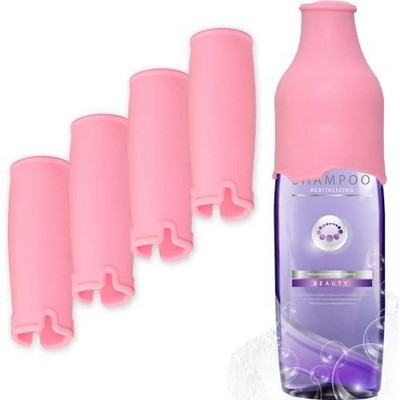 Maplefield [4 Pack] Leak Proof Sleeves for Travel - Travel Bottle Sleeve - Elastic Sleeve for Leak Proof Travel Bottles (Pink)