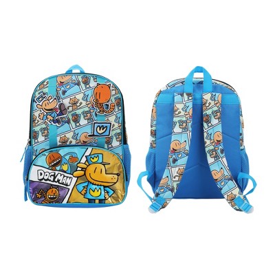 Dog Man 16" Kid's Backpack For School And Travel