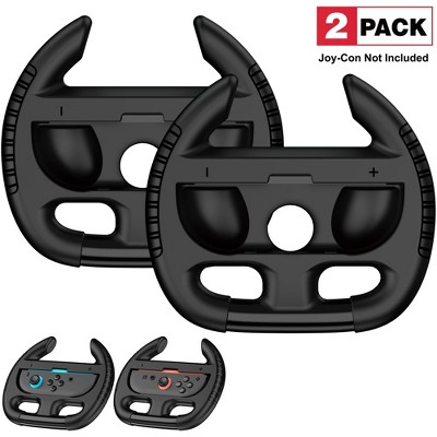 Beboncool Steering Wheel for Nintendo Switch 2 with Ergonomic Design Black 2 Packs