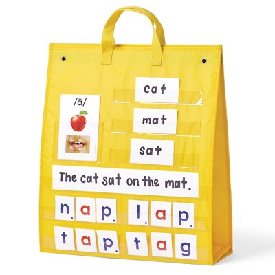 Hand2Mind Phonics Skill-Building Demonstration Pocket Chart: Kindergarten & Preschool Reading & Writing Aid