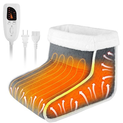iMountek"Electric Heated Foot Warmer & Leg Warmer Boots with 6 Heat Levels & 4 Timer Settings for Comfort"Grey
