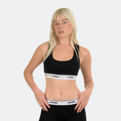 Woxer | Supportive, Ultra-Soft, Smooth & Lightweight | Women's Boss Bralette Black L