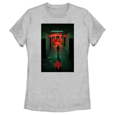 Women's Stranger Things Four Friends Rift Apocalypse Poster T-Shirt