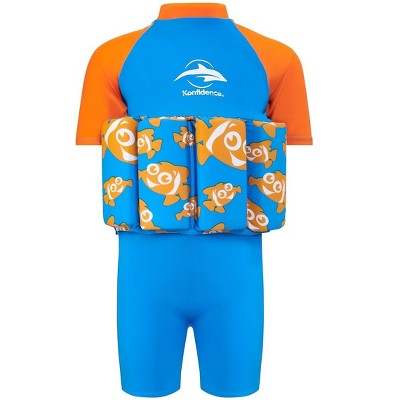 Konfidence Learn to Swim Floatsuit in Clownfish