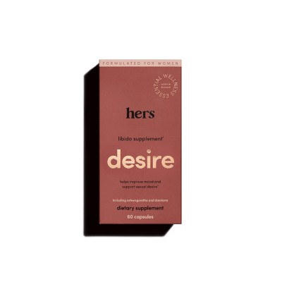 hers Desire Libido Supplement Capsules - 60ct