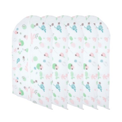 Unique Bargains Dustproof translucent Garment Bag Clear 5 Pcs