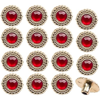 Set of 16 Replacement Ruby Rivets Compatible with WWE World Heavyweight Championship Adult Size Replica Belt