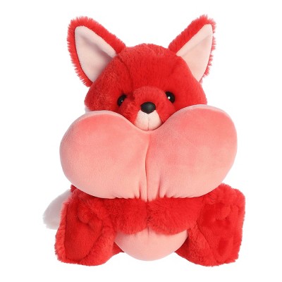 Aurora Medium Heart Huggers Felicity Fox Valentine Heartwarming Stuffed Animal Red 10"